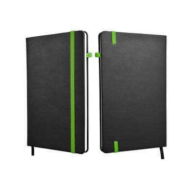 A5 Hard Cover Notebook with Coloured Elastic Strap Corporate Gifts Singapore