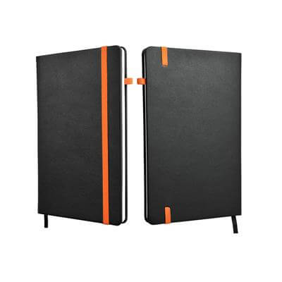 A5 Hard Cover Notebook with Coloured Elastic Strap Corporate Gifts Singapore