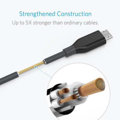 Anker PowerLine Micro USB Durable Charging Cable (4 inches) Corporate Gifts Singapore