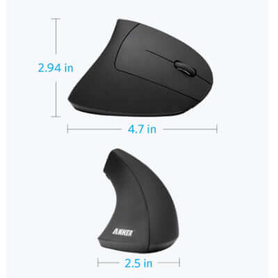 Anker 2.4G Wireless Vertical Ergonomic Optical Mouse Corporate Gifts Singapore