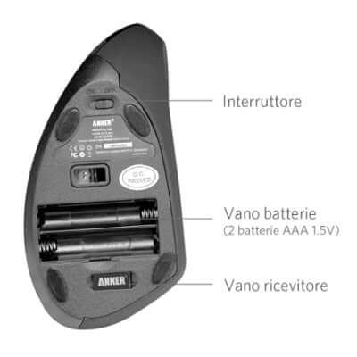 Anker 2.4G Wireless Vertical Ergonomic Optical Mouse Corporate Gifts Singapore