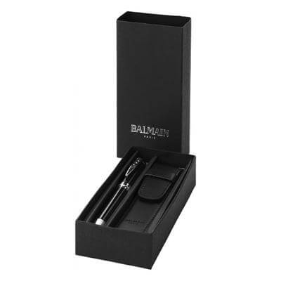 Balmain Lacquered Pen with Gift Pouch Set Corporate Gifts Singapore