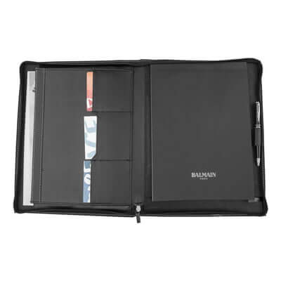 Balmain Black A4 Portfolio Corporate Gifts Singapore