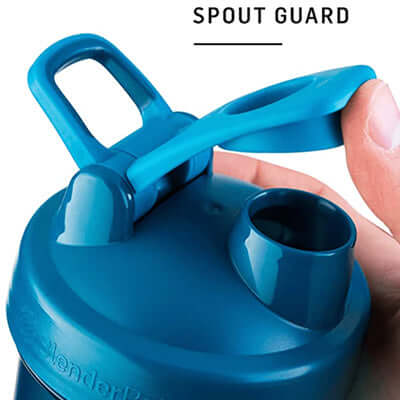 BlenderBottle Classic V2 Shaker Bottle with SpoutGuard for easy access to drinks.