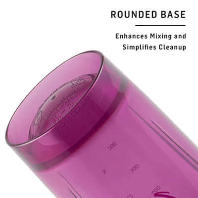BlenderBottle Strada™ Tritan Shaker Bottle with rounded base enhances mixing and simplifies cleanup.