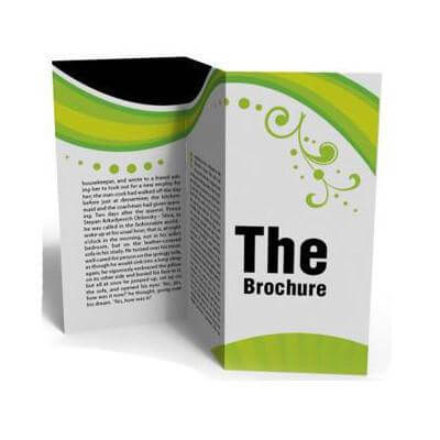 A vibrant tri-fold brochure showcasing customizable design for corporate gifts and events.