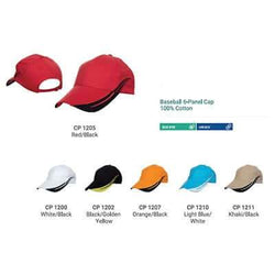 Stripes 6 Panel Baseball Cap Corporate Gifts Singapore