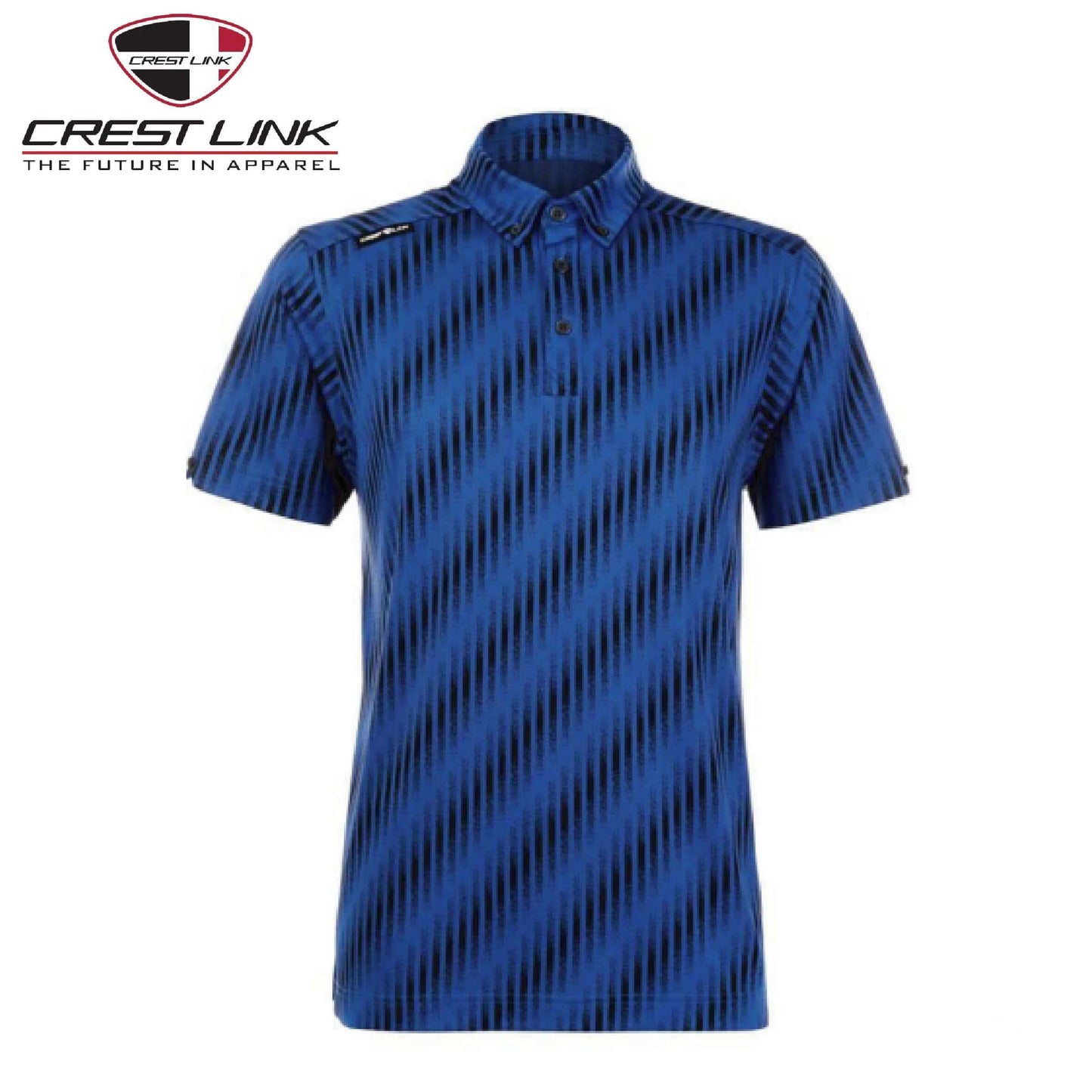 Crest Link Polo T-shirt Short Sleeve (80380884) in blue, perfect for corporate gifts and stylish outings.