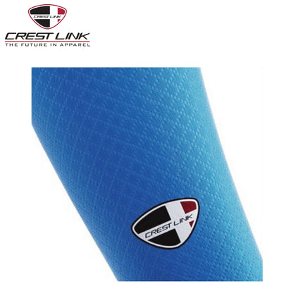 Crest Link ArmSock (89680867) showcasing its blue Micro-Dri fabric for UV protection and cooling comfort.