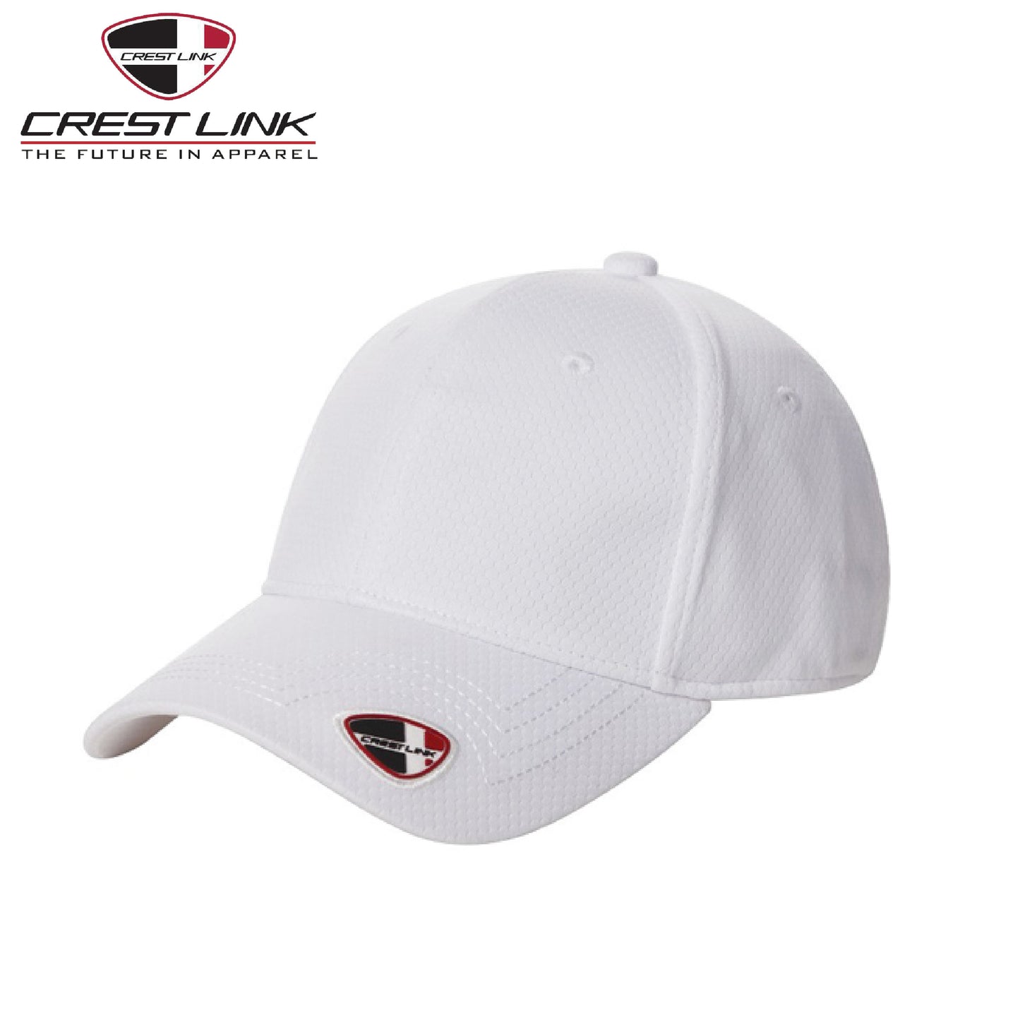 Crest Link Cap (89180734) in white, perfect for corporate gifts and casual outings.