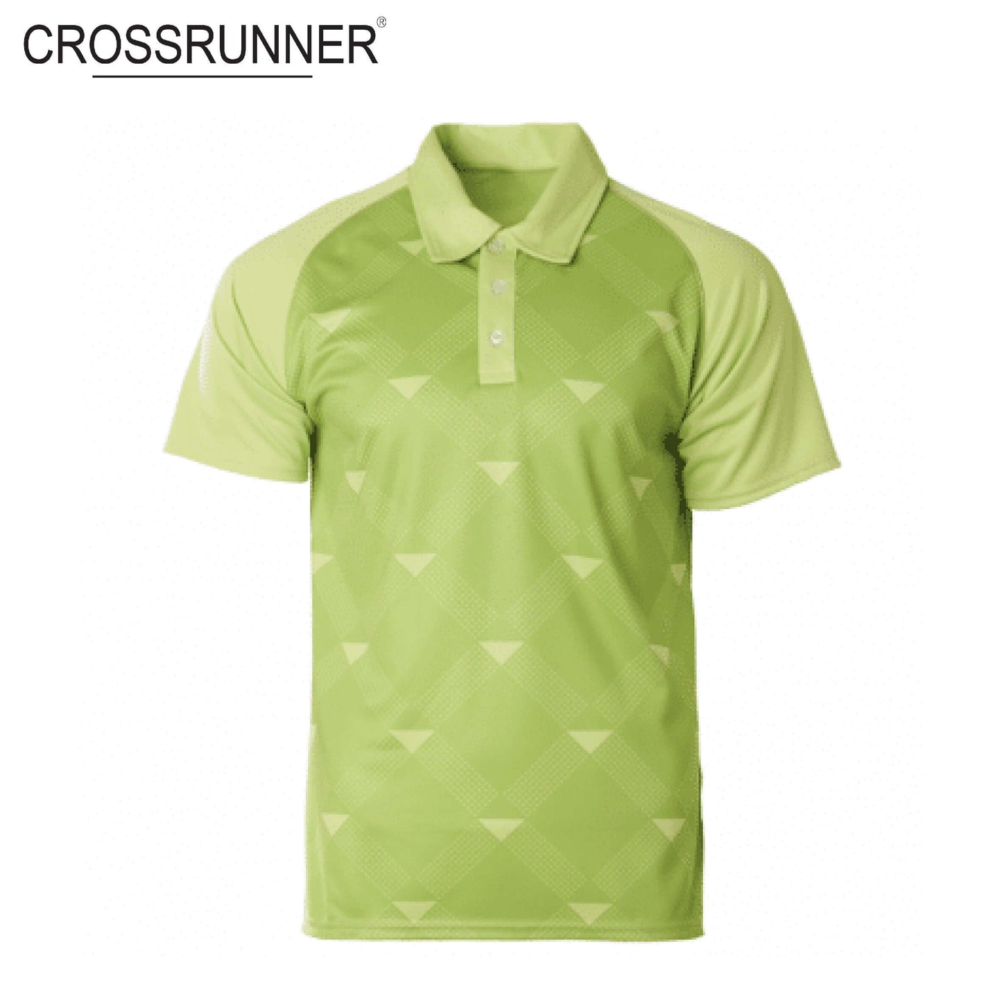 Crossrunner 2800 Sublimated Polo T-Shirt in light green with stylish design, ideal for corporate gifts.