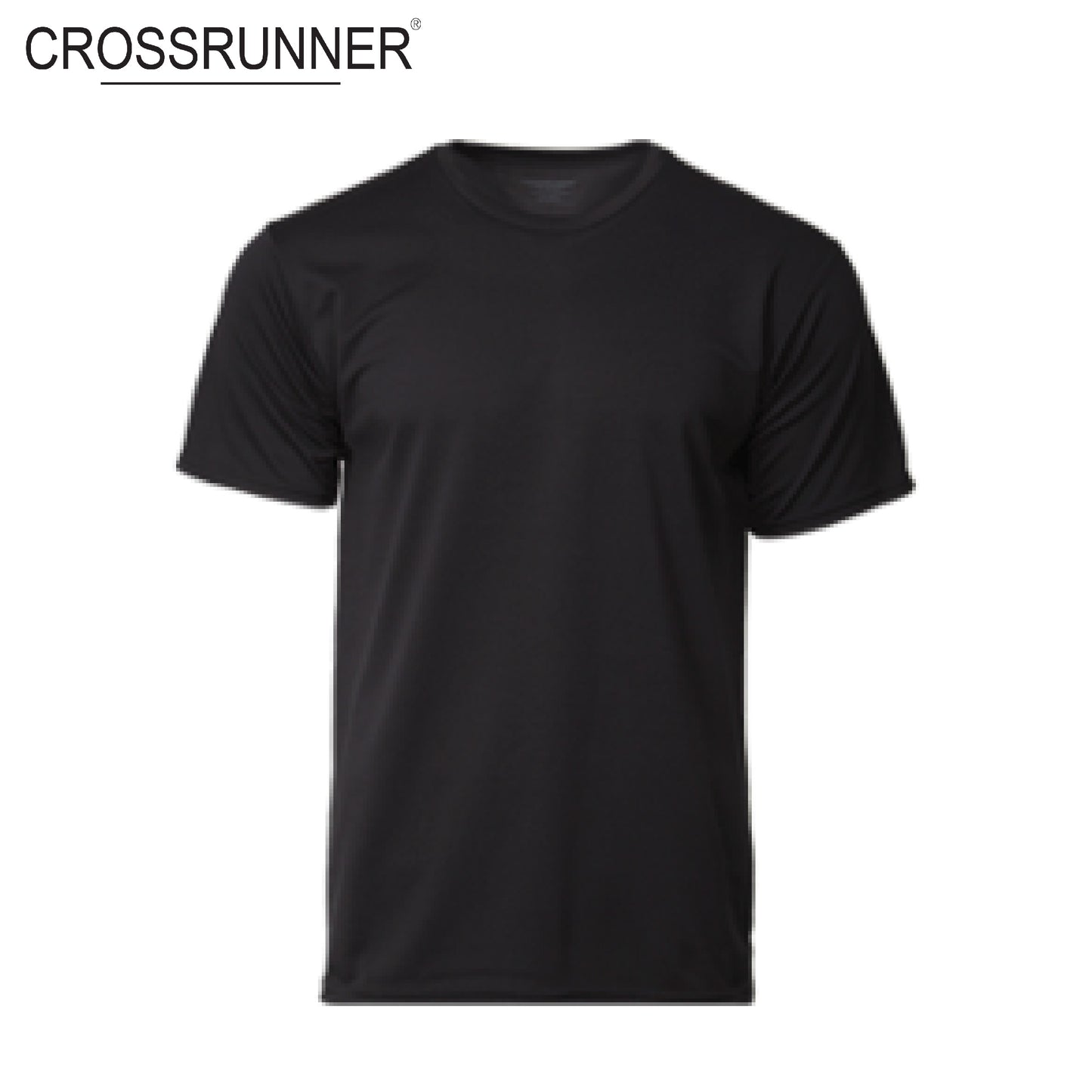 Crossrunner 3600 Round Neck T-Shirt in black, ideal for corporate gifts and all-day comfort.