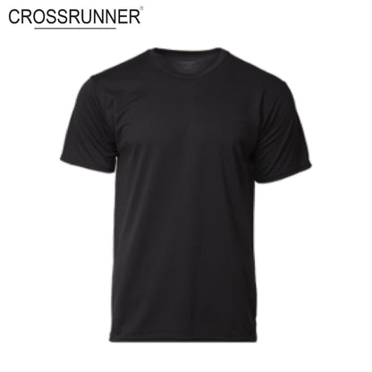 Crossrunner 3600 Round Neck T-Shirt in black, ideal for corporate gifts and all-day comfort.