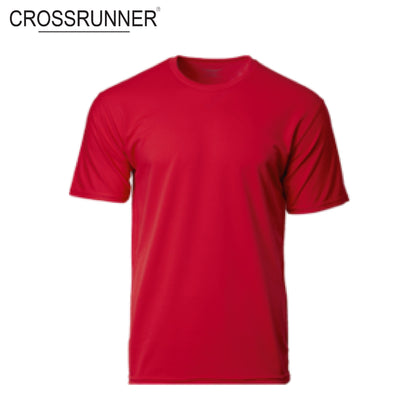 Crossrunner 3600 Round Neck T-Shirt in vibrant red, perfect for style and performance as a corporate gift.