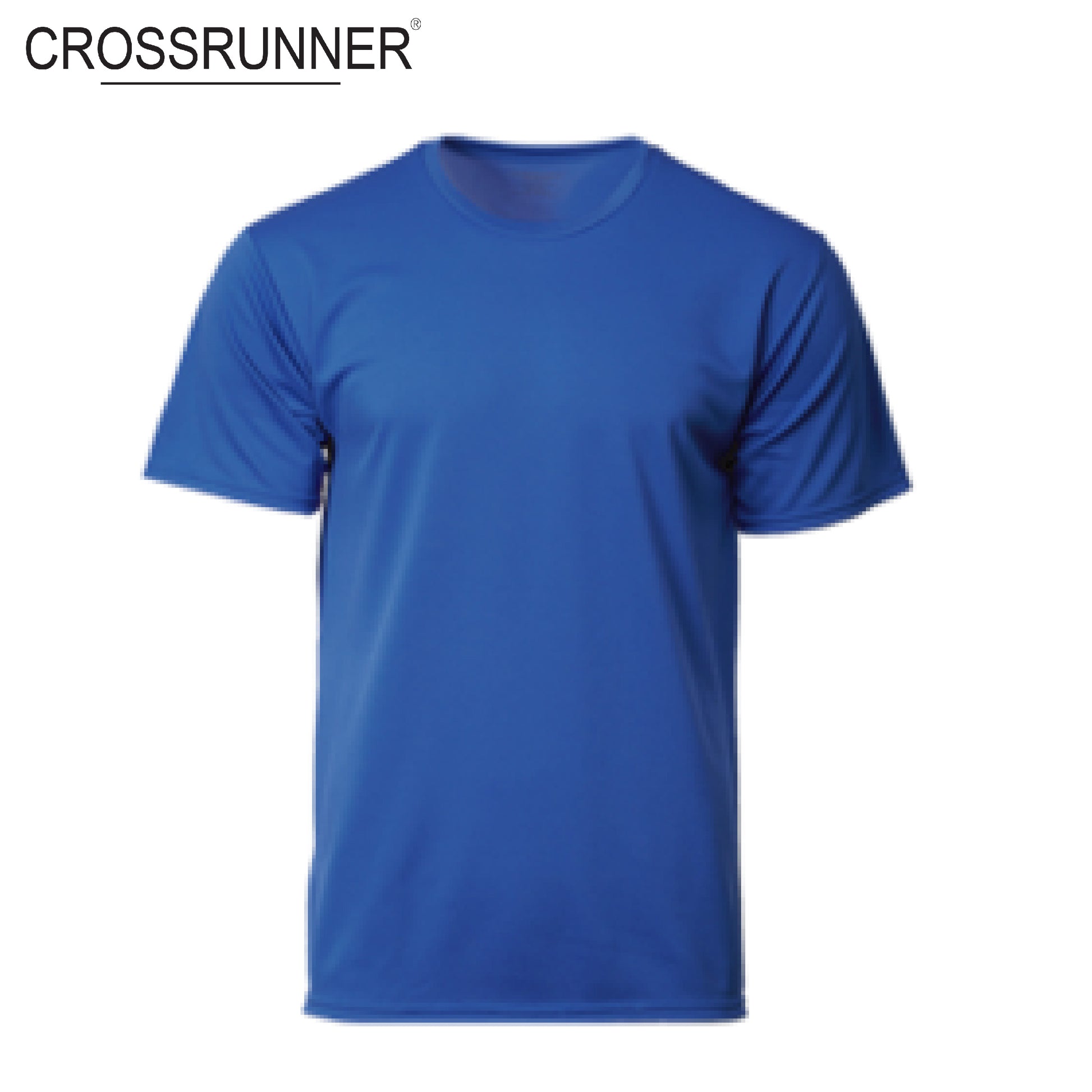 Crossrunner 3600 Round Neck T-Shirt in vibrant blue color, perfect for style and performance.