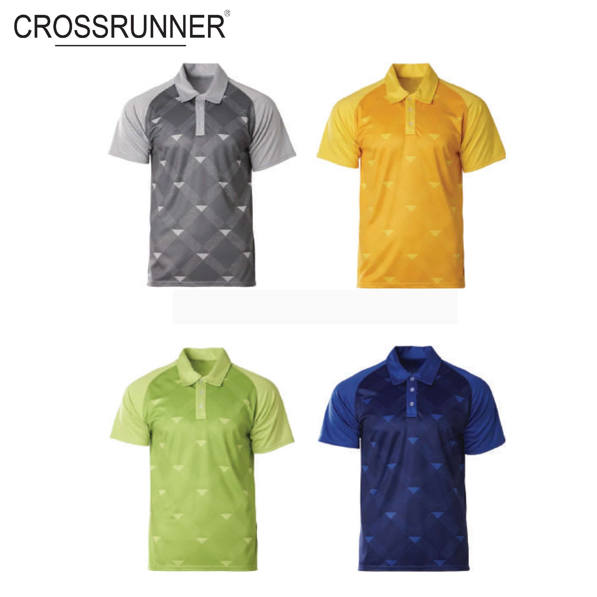 Crossrunner 2800 Sublimated Polo T-Shirt available in four colors, perfect for corporate gifts and high-performance wear.