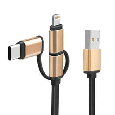 Dual Colour Fast Charging Cable Corporate Gifts Singapore