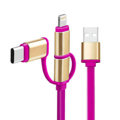 Dual Colour Fast Charging Cable Corporate Gifts Singapore