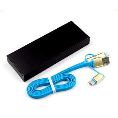 Dual Colour Fast Charging Cable Corporate Gifts Singapore
