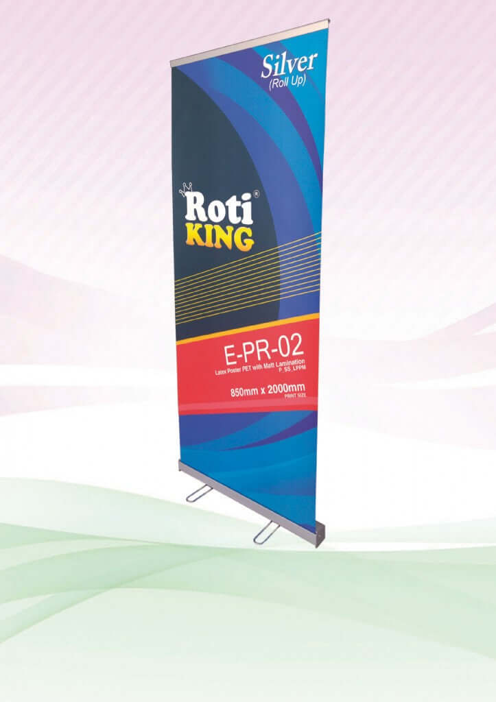 Roll Up Banner (Silver Stand) Corporate Gifts Singapore