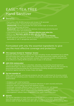 Ease Tea Tree Spray Sanitizer Corporate Gifts Singapore