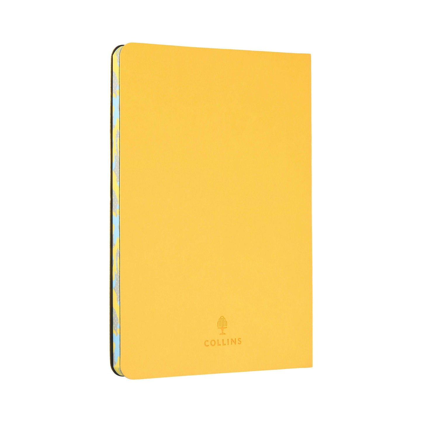 Collins Edge Camo B6 Ruled Notebook with trendy yellow cover design, ideal for stylish note taking and corporate gifts.