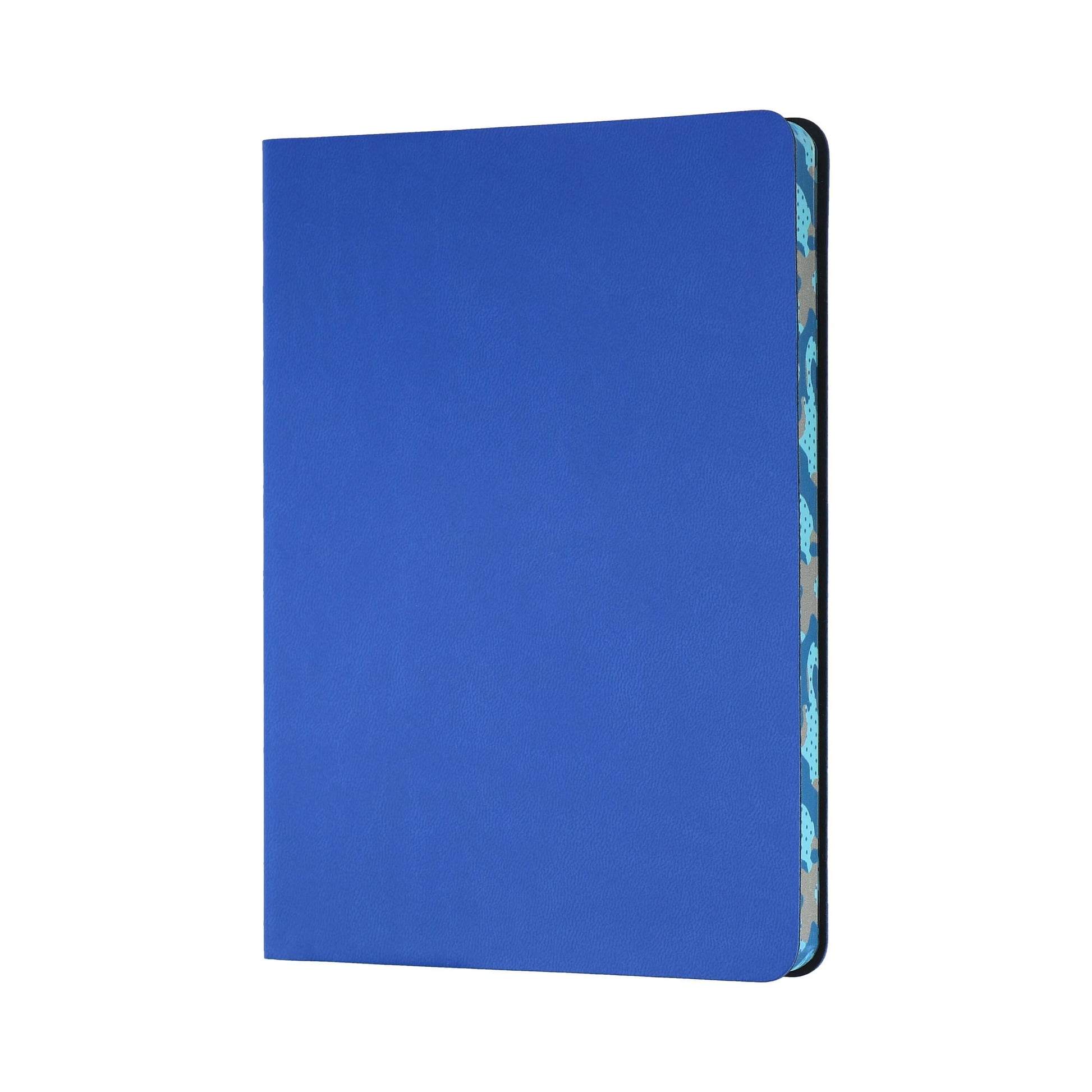 Collins Edge Camo B6 Ruled Notebook in blue, perfect for corporate gifts and stylish note-taking.