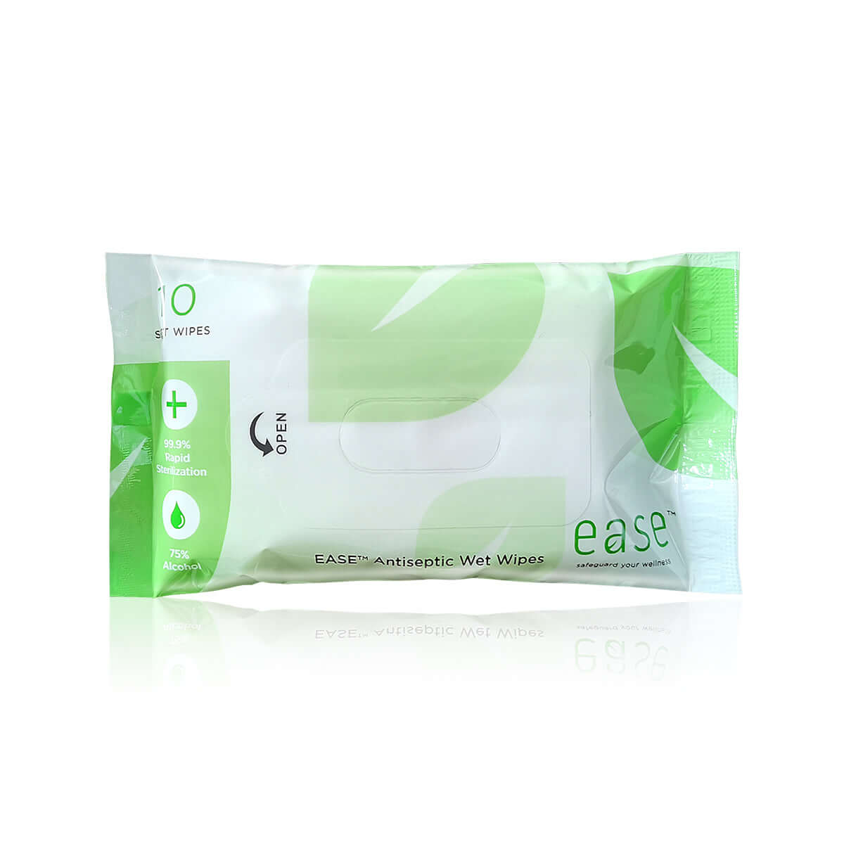 Care Pack in Eco-Friendly Drawstring Bag EASE Antiseptic Wet Wipes for cleanliness and hygiene.