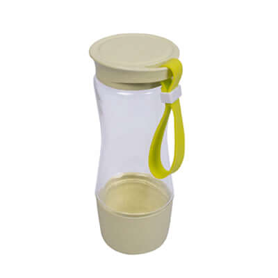 Eco Friendly Wheat Straw Clear Glass Bottle Corporate Gifts Singapore