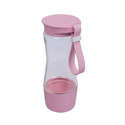 Eco Friendly Wheat Straw Clear Glass Bottle Corporate Gifts Singapore