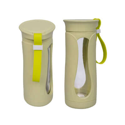 Eco Friendly Wheat Straw Glass Bottle Corporate Gifts Singapore