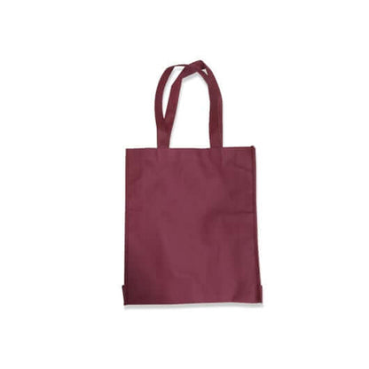 A4 Portrait Non-Woven Bag in burgundy color, perfect for corporate gifts and carrying essentials.