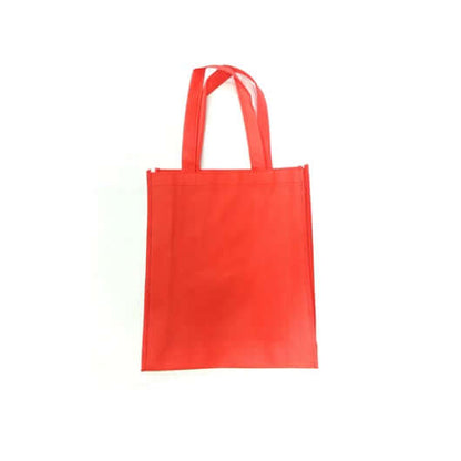 A4 Portrait Non-Woven Bag in vibrant red color, ideal for corporate gifts and eco-friendly solutions.