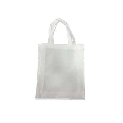 A4 Portrait Non-Woven Bag in White, eco-friendly tote for corporate gifts and daily essentials.