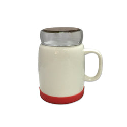 Porcelain Mug with Silver Lid & Silicon Base Corporate Gifts Singapore