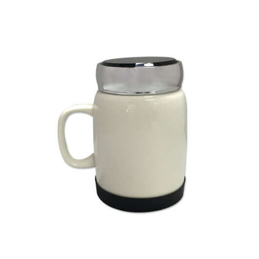 Porcelain Mug with Silver Lid & Silicon Base Corporate Gifts Singapore