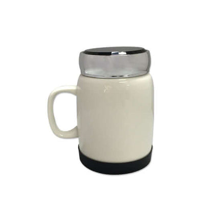 Porcelain Mug with Silver Lid & Silicon Base Corporate Gifts Singapore