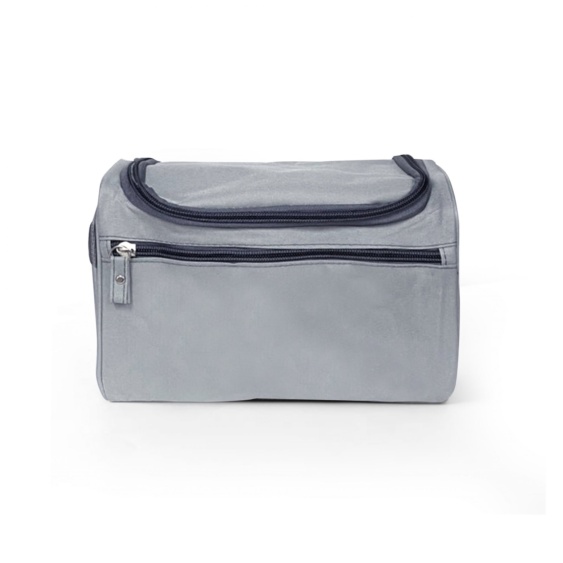 Cosmetic and Travel Pouch in grey, perfect for travel and beauty needs, compact and stylish corporate gift.