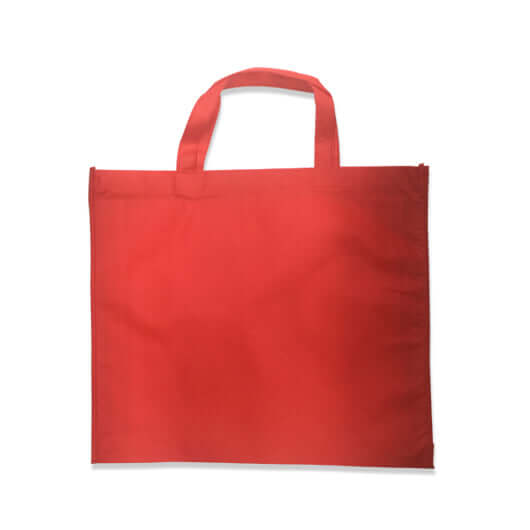 Large Non-Woven Bag (45cm x 39cm x 8cm) in red, perfect for everyday use and as a corporate gift.