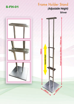 Adjustable Poster Stainless Steel Frame Stand Corporate Gifts Singapore