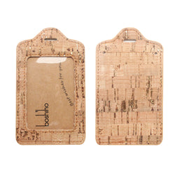 Eco-friendly Cork with PU Leather Luggage Tag Corporate Gifts Singapore