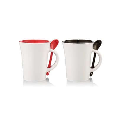 10oz Ceramic Mug with Spoon Corporate Gifts Singapore