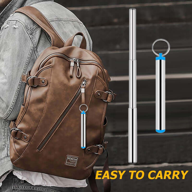 Portable Stainless Steel Eco Friendly Telescopic Traveling Drinking Straw Corporate Gifts Singapore