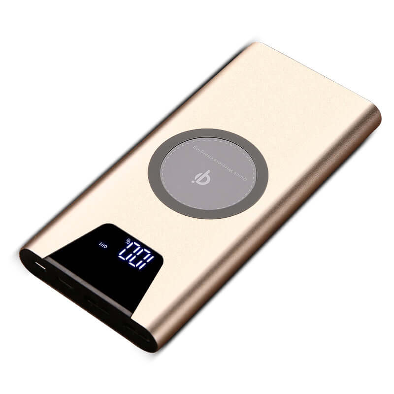 Aluminium 10000mAh Qi Wireless Power Bank Corporate Gifts Singapore