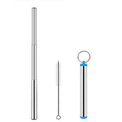 Portable Stainless Steel Eco Friendly Telescopic Traveling Drinking Straw Corporate Gifts Singapore