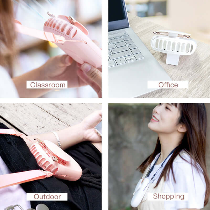 Hands Free Neckband Rechargeable Fan Corporate Gifts Singapore