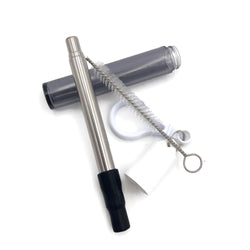 Collapsible Metal Straw in Plastic Cylinder Container Corporate Gifts Singapore