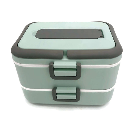 Easy Lock Double Layer Lunch Box with Spoon Corporate Gifts Singapore