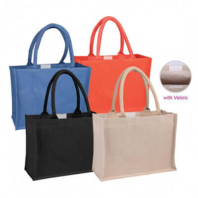 Laminated Jute Bag with Velcro Corporate Gifts Singapore