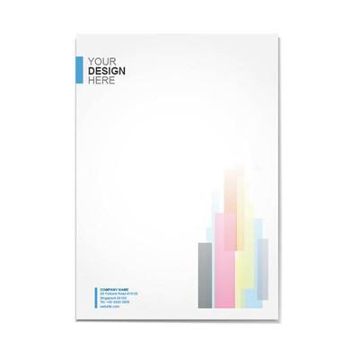 Sleek modern letterhead design for corporate stationery, ideal as a corporate gift.